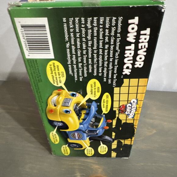 Chevron Cars 2001 Collectible Trevor Tow Truck Vehicle Yellow Blue NEW IN BOX - Picture 10 of 15